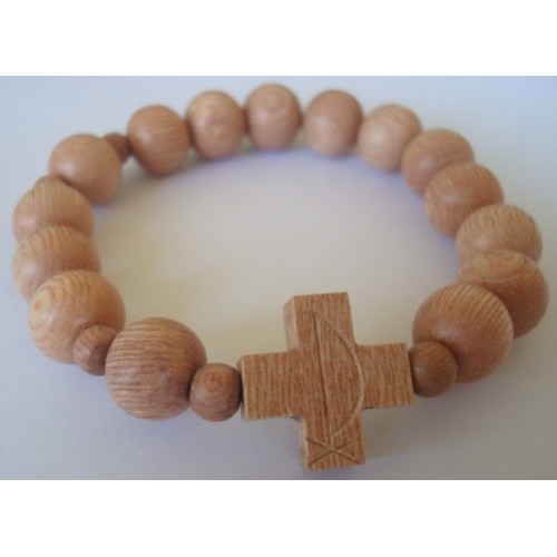 rosary bracelet wooden beads